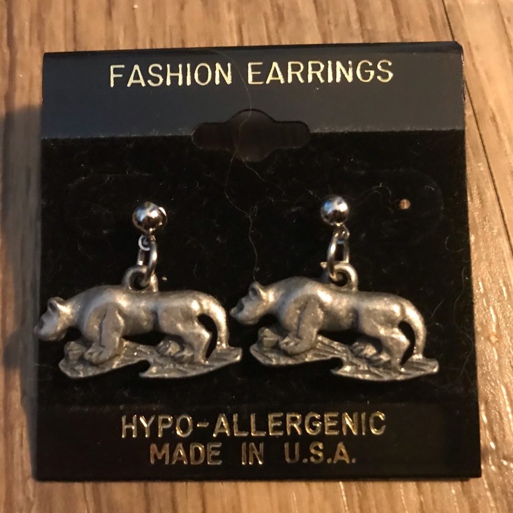 Penn State Nittany lion earrings